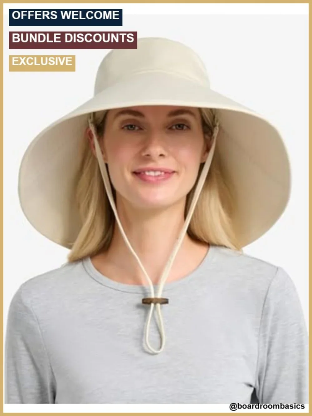 Women's UPF 50+ Wide Brim Sun Hat | Packable Travel Beach Hat